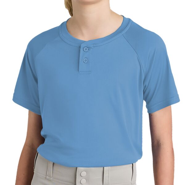 Youth PosiCharge ® Competitor 2 Button Henley Thumbnail